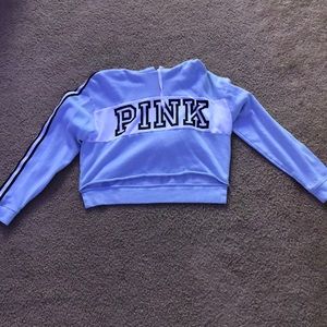 cropped hoodie from pink